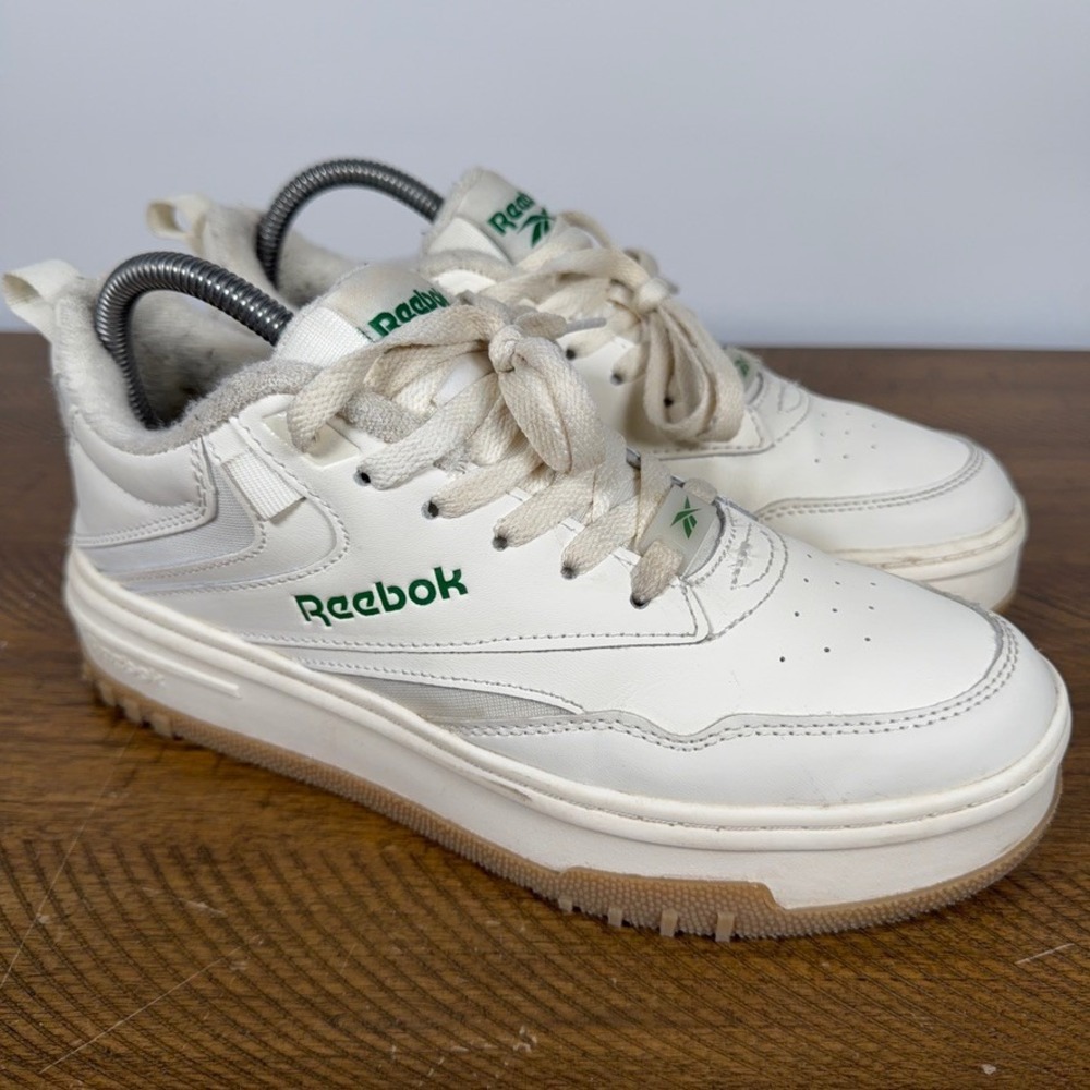 Reebok Sneakers Womens 8 White Club C Extra Platform‎ Leather Athleisure Shoes